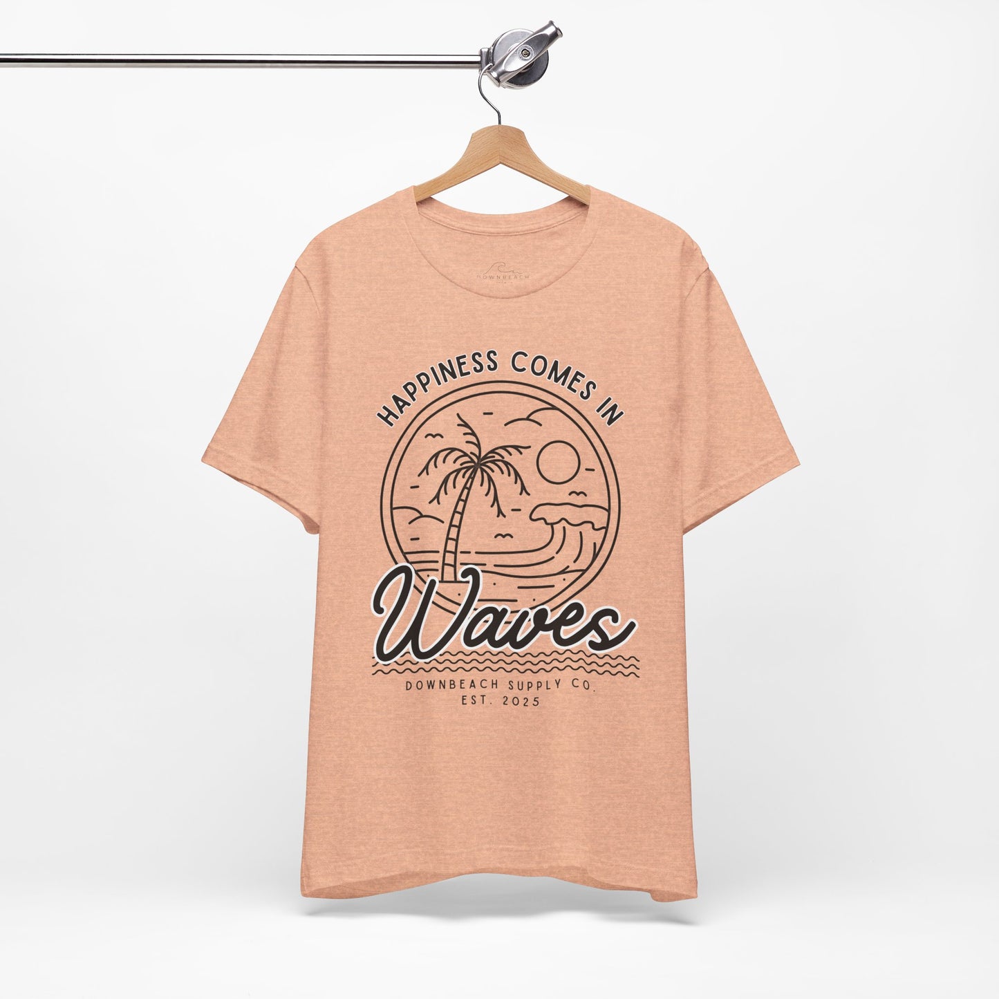 Happiness Comes in Waves Graphic Tee