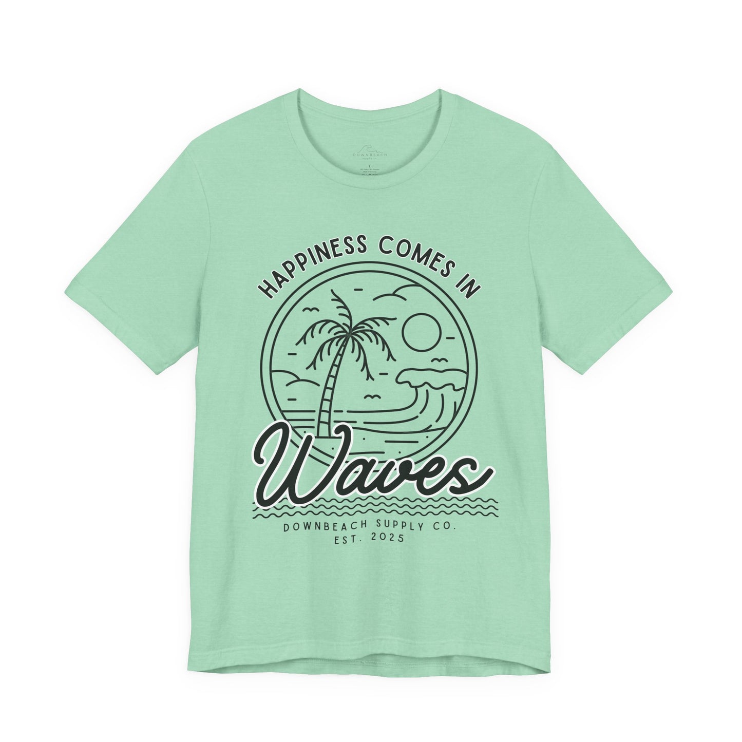 Happiness Comes in Waves Graphic Tee