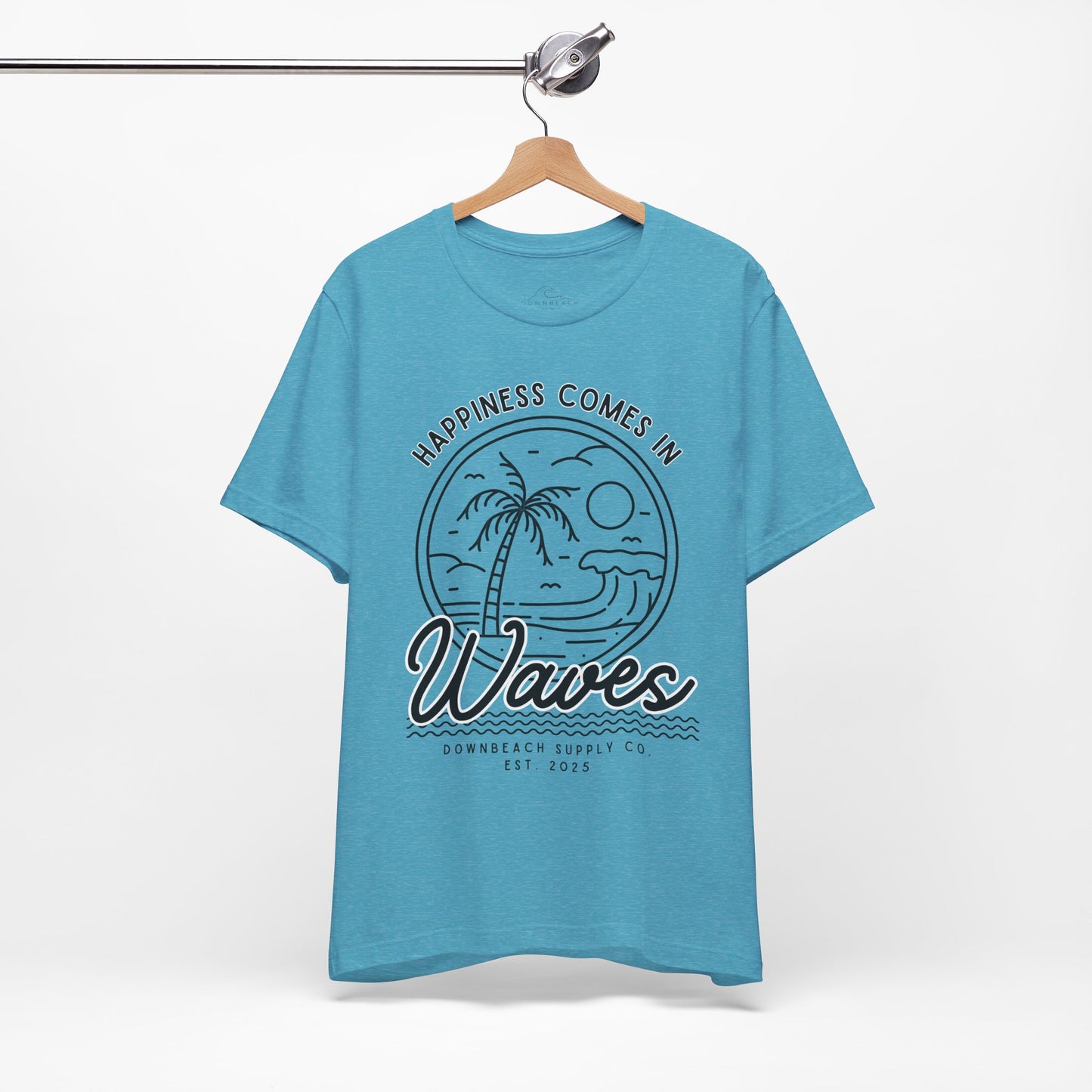 Happiness Comes in Waves Graphic Tee