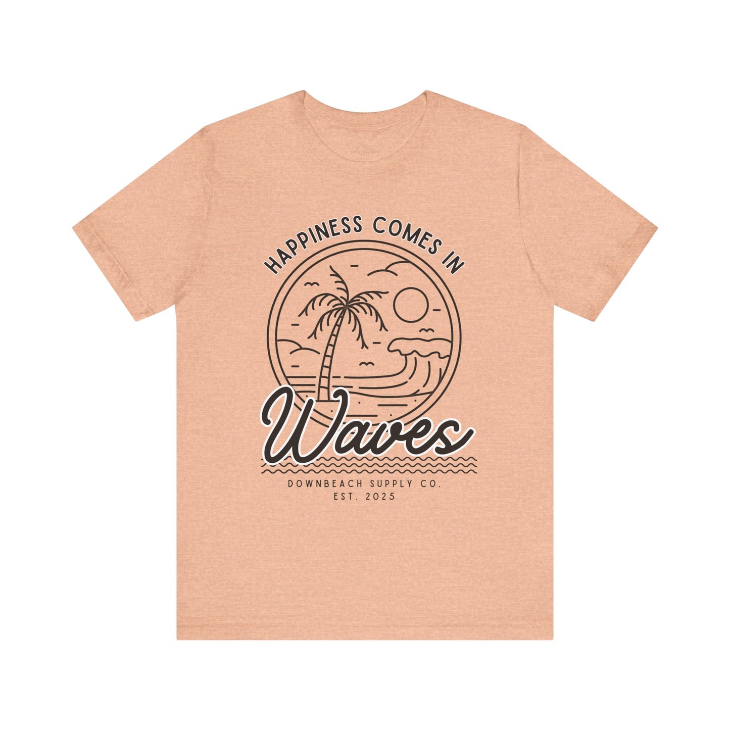 Happiness Comes in Waves Graphic Tee