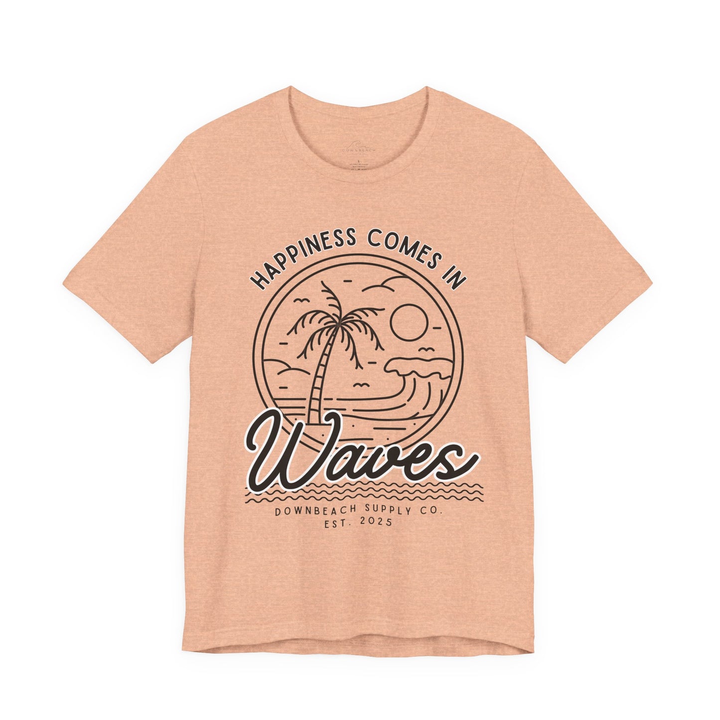Happiness Comes in Waves Graphic Tee