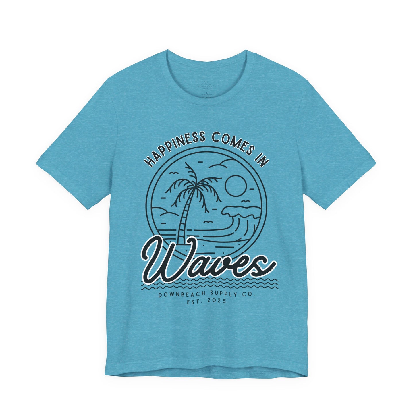 Happiness Comes in Waves Graphic Tee