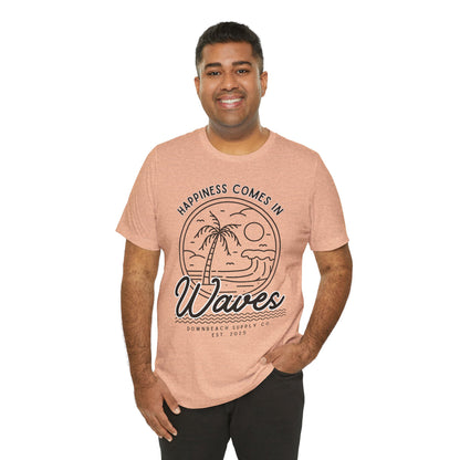Happiness Comes in Waves Graphic Tee