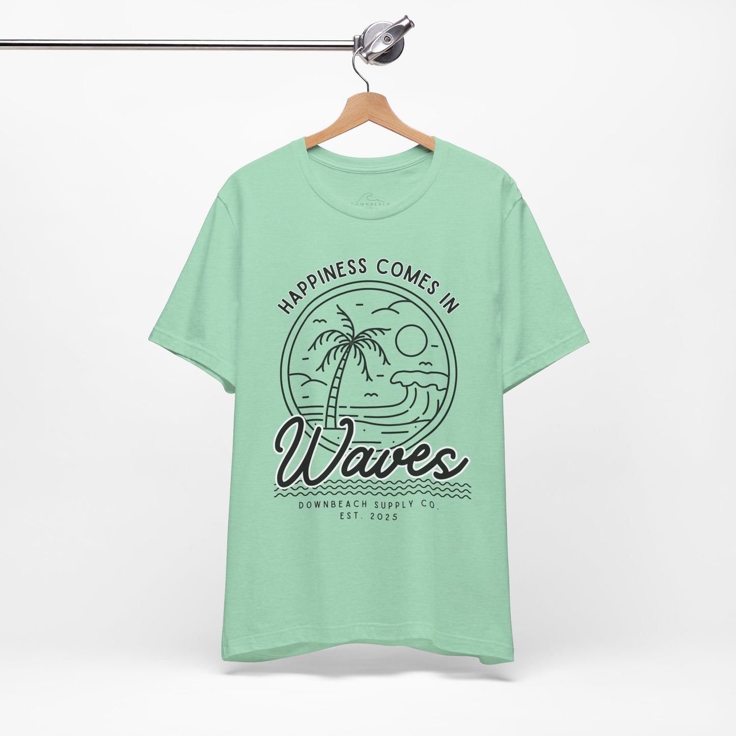 Happiness Comes in Waves Graphic Tee