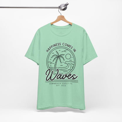 Happiness Comes in Waves Graphic Tee