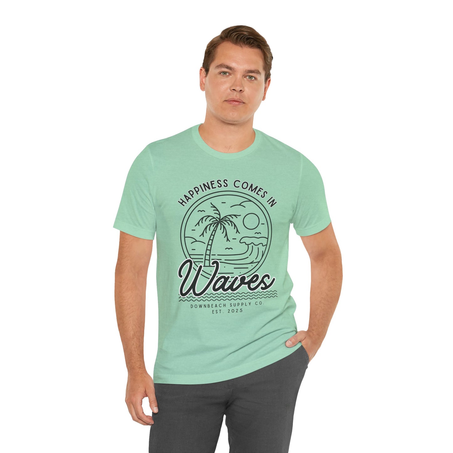 Happiness Comes in Waves Graphic Tee