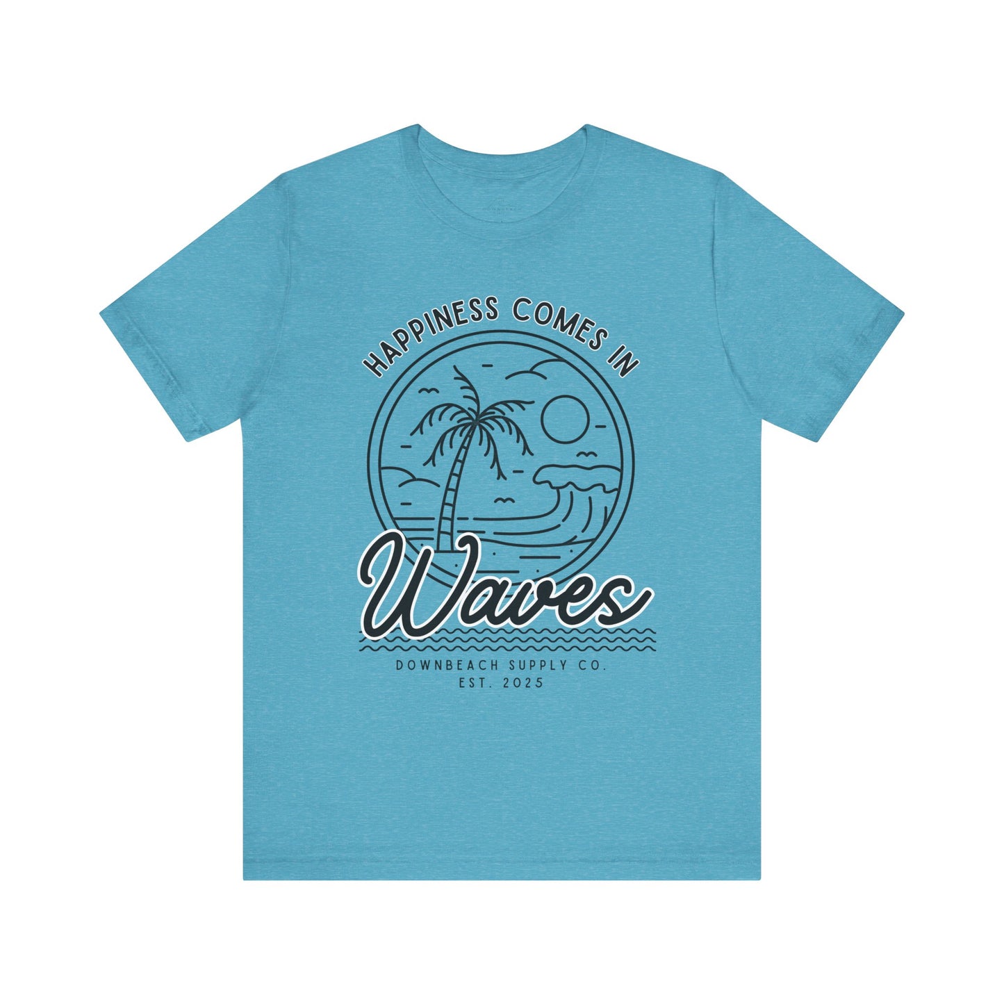 Happiness Comes in Waves Graphic Tee